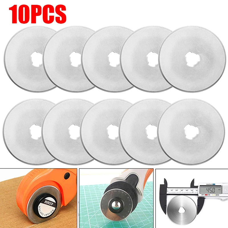 Rotary Cutter Fabric - 10 adet döner kesici bıçakları dairesel