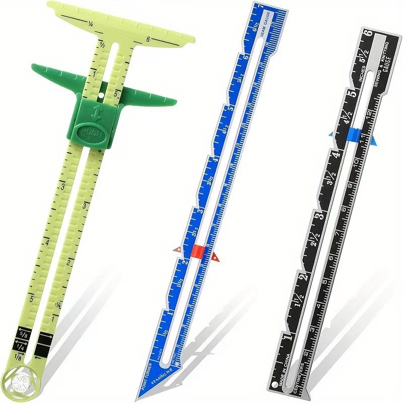 Sewing Gauge Ruler - 5-IN-1 Dikiş Cetveli Ölçüm Aleti Patchwork