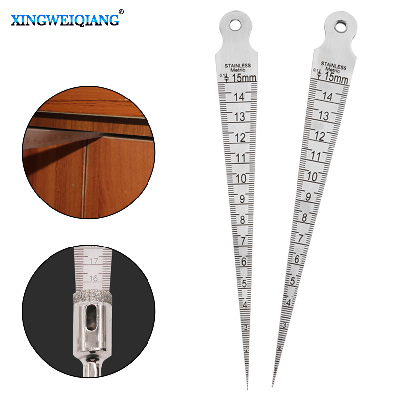 Seam Gauge Metal - 1 adet konik ölçer Feeler 1-15mm