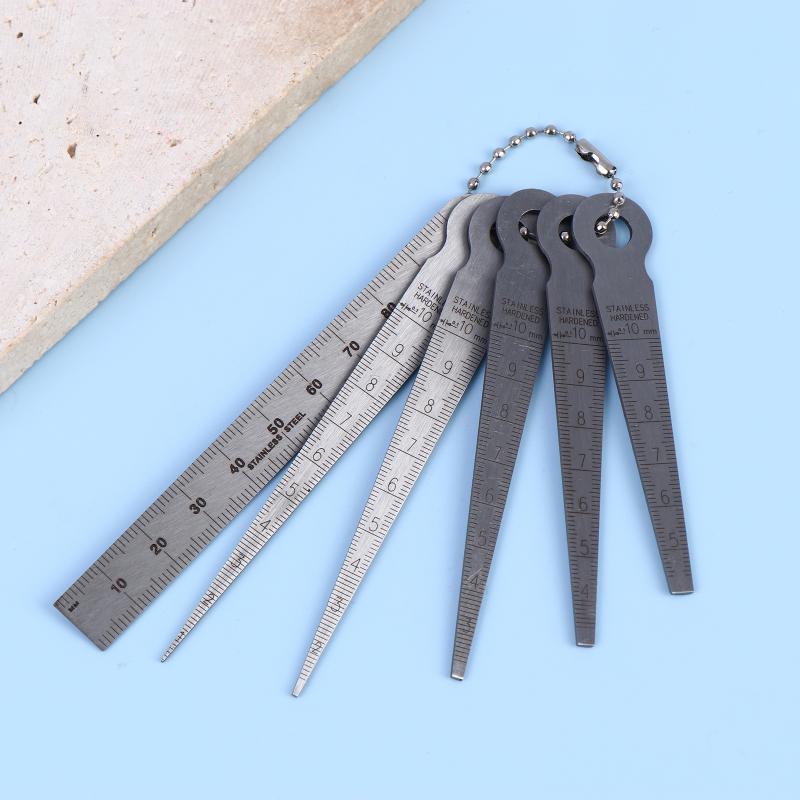 Seam Gauge Metal - 6 adet Feeler ölçüm aracı konik