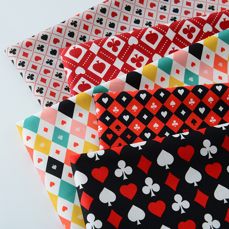 Sewing In Textile - Ins Poker Elemanı Pamuk Dijital Baskı