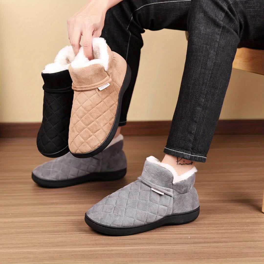 Sewing Fleece - Unisex Kışlık Pamuklu Terlikler Peluş Astarlı