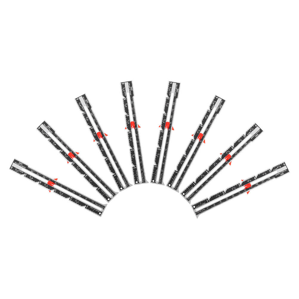 Sewing Gauge Ruler - 8 Parça Kumaş Kapitone Cetveli Kayar