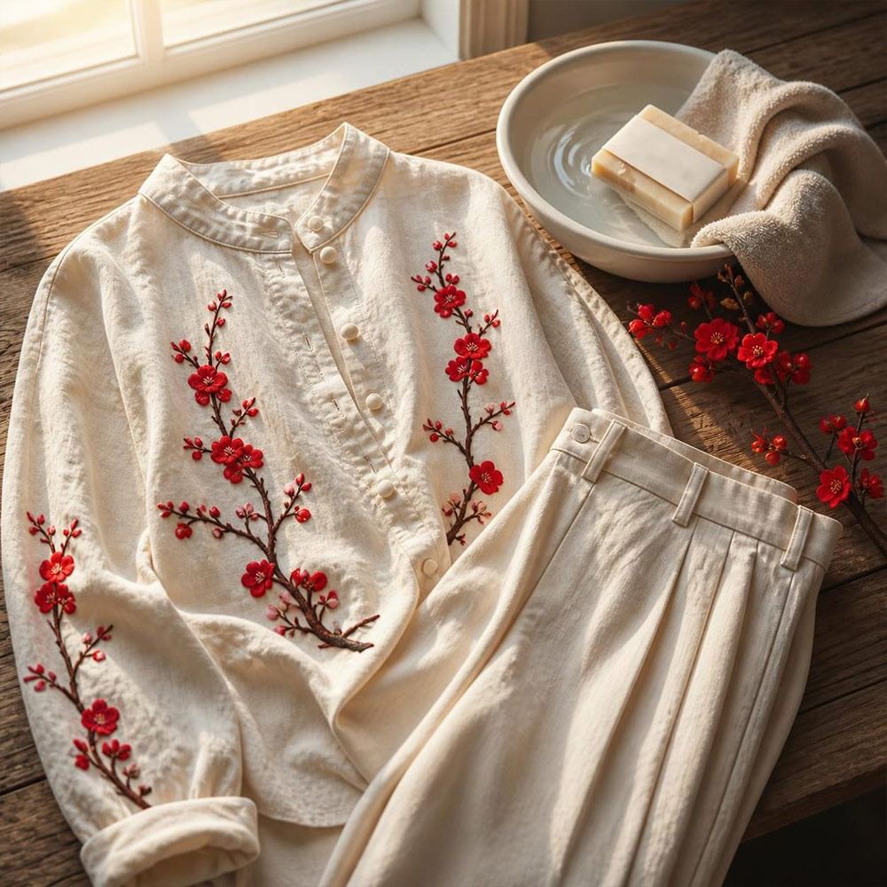 Sewing In Textile - Kendin Yap Kiraz Çiçeği Ütüyle Yapışan