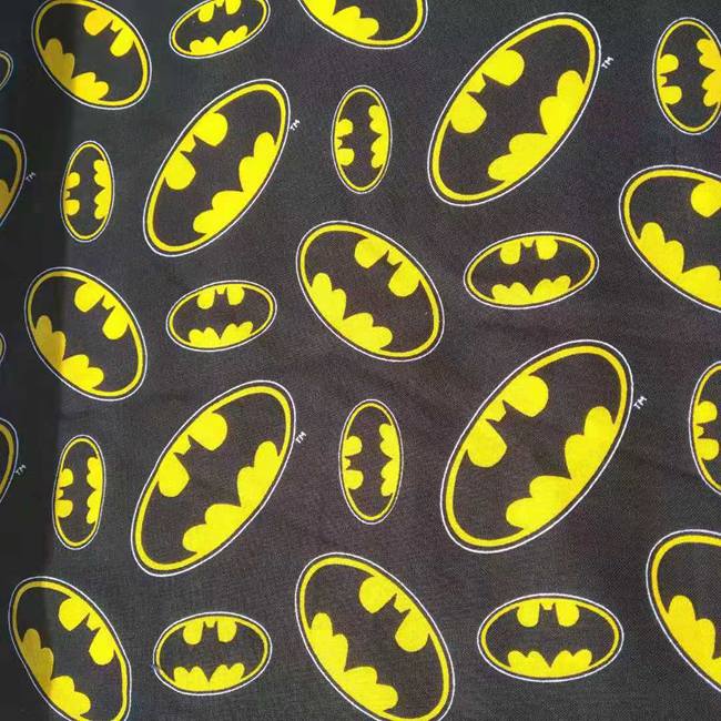 Sewing In Textile - 140 cm Genişlik Karikatür Batman Logo