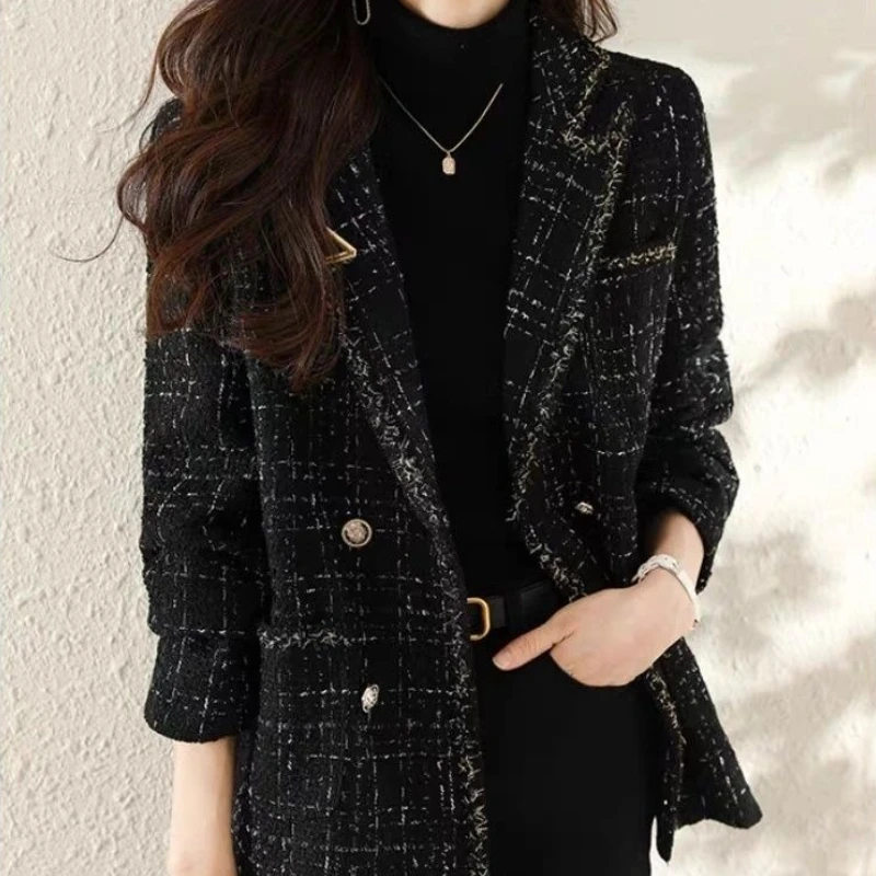 Sewing Tweed - Kadınlar İçin 2025 Sonbahar Kış Kore