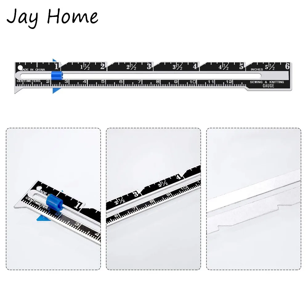 2/4 adet sürgülü ölçer dikiş ö - Sewing Gauge Ruler incelemesi ve fiyatı
