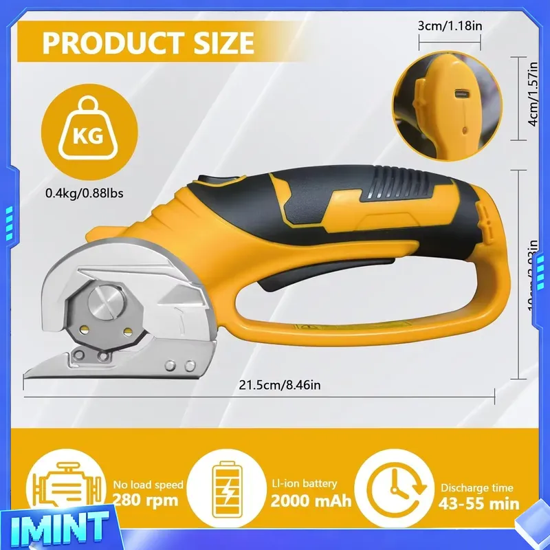 2000mAh Akülü Elektrikli Makas - Rotary Cutter Fabric incelemesi ve fiyatı