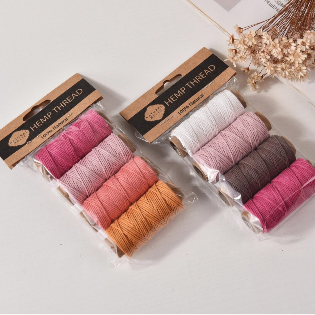 4 adet Renkli Kenevir Mumlu İp - Textile And Sewing Supply incelemesi ve fiyatı